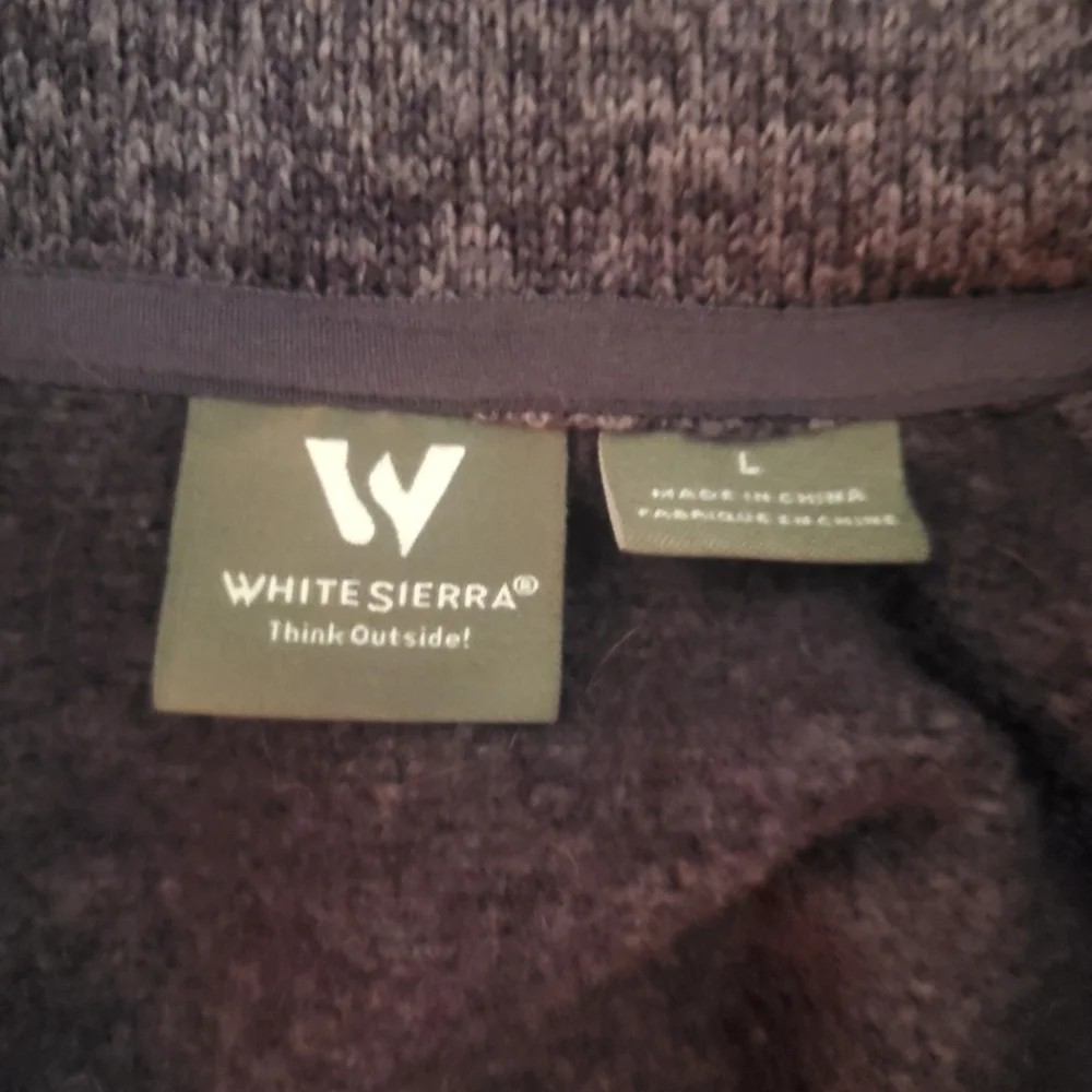 White Sierra Sweater Fleece Jacket Full-Zip - Picture 6 of 9